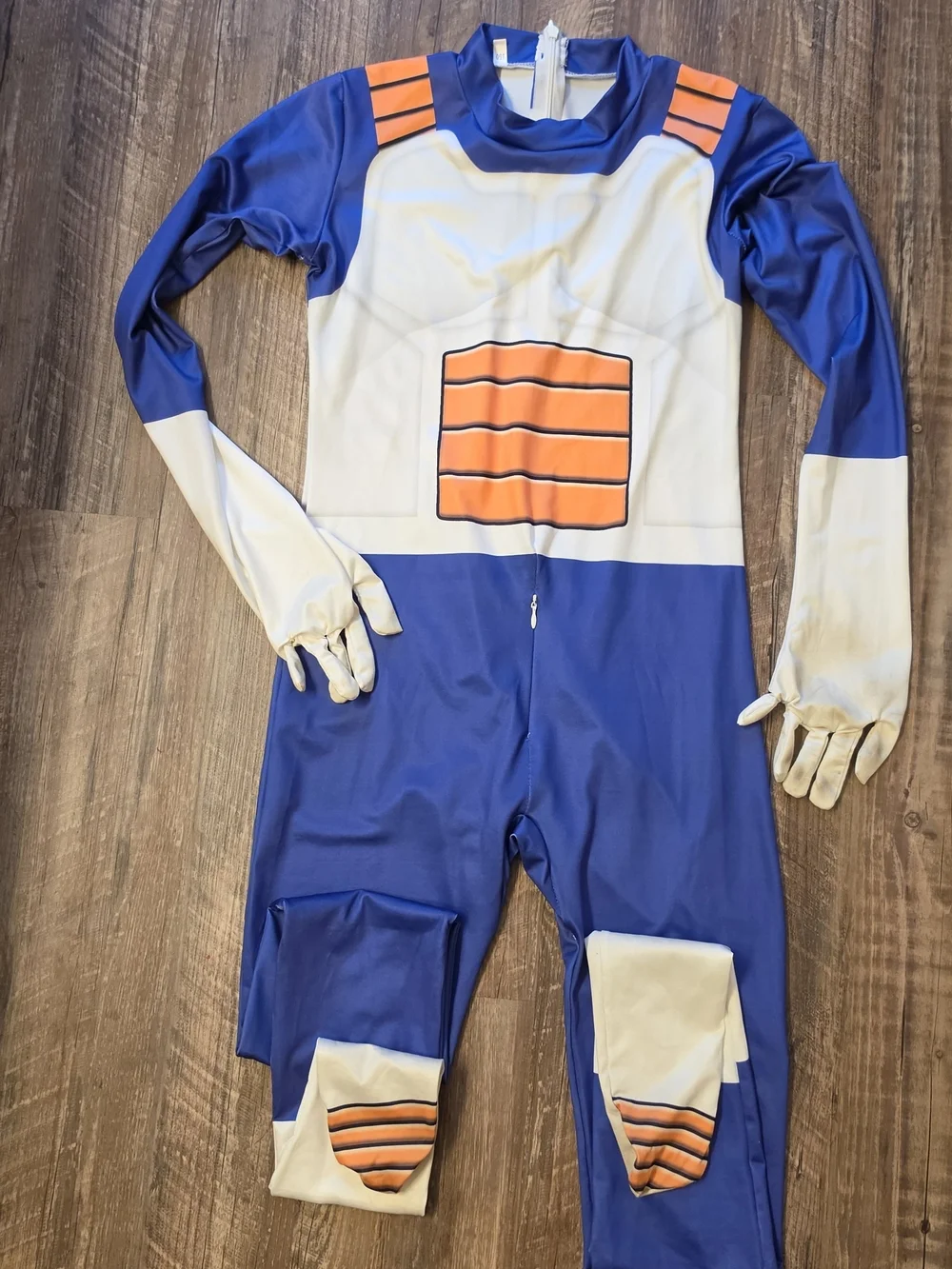 Kids Dragon Ball Z Super Saiyan Vegeta Cosplay Costume Bodysuit Wig Size 150